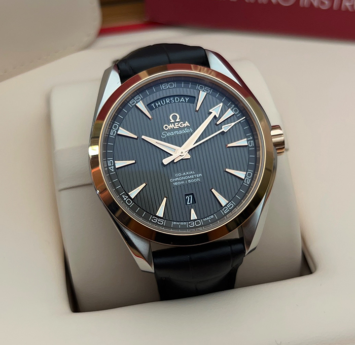 Omega Seamaster Aqua Terra 150M Co-Axial Day-Date 18K RG/SS Ref. 231.23.42.22.06.001